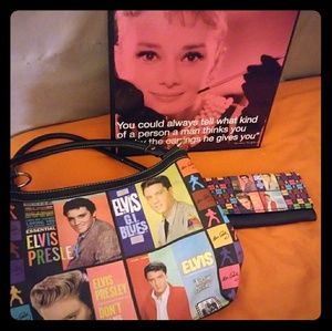 Elvis purse and wallet set